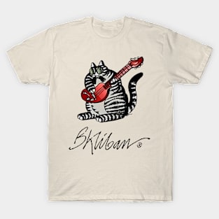 B Kliban Cat Guitar T-Shirt